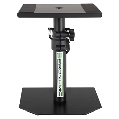 Image de Pronomic SLS 36P BK Statif de Table pour Haut parleurs Support Enceintes Monitoring Studio Pieds métallique Enceinte jusqu&#039;à 20kg