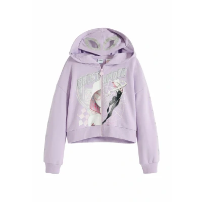 Image de Sweatshirt à capuche zippé fille Desigual Ghost Spider
