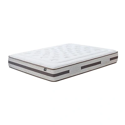 Image de KUO Dream Matelas ECO Natur Ressorts ensachés avec Renfort Lombaire en Latex Rembourrage Coton Naturel et Tissu Bambou Épaisseur 28 cm 140 x 190