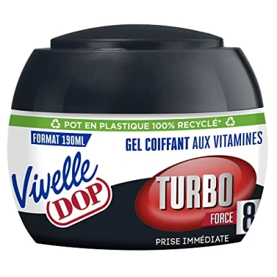 Image de Gel Coiffant DOP Vivelle Vitamines Fixation Turbo Force 8 190 ml