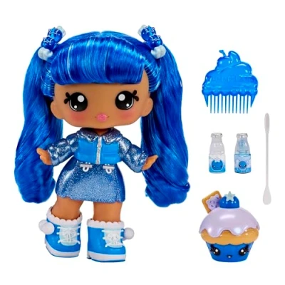 Image de Yummiland Grande Poupée et Gloss Personnage Num Nom Rory Blueberry Goodie Parfumée avec Kit de DIY Convient aux Enfants 4 Ans Plus