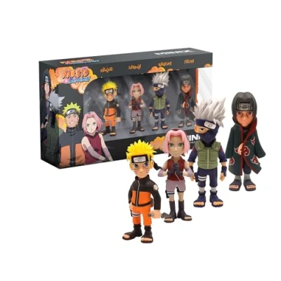 Image de MINIX Naruto Shippuden Pack de 4 Figurine à Collectionner 7cm (Naruto, Kakashi, Itachi, Sakura)