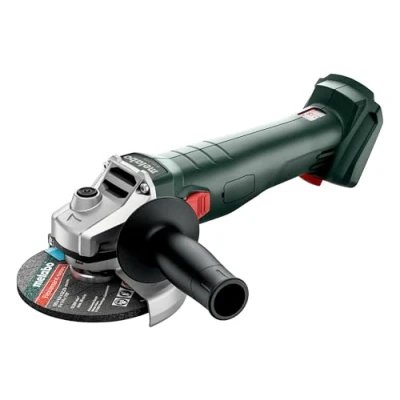 Image de Metabo Meuleuse d&#039;angle sans fil W 18 7 125 (sans batterie, V, disque Ø mm, vitesse de rotation à vide 8500 tr/min, poignée deux poignées) 602371850