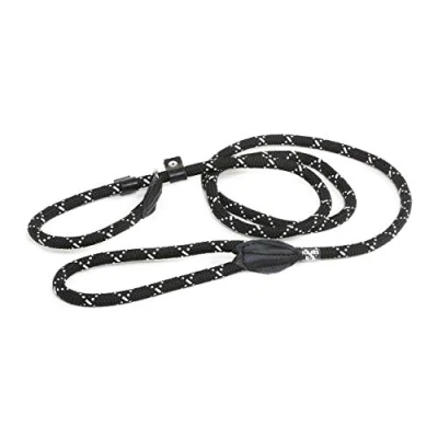 Image de Julius K9 Laisse IDC retriever avec collier d&#039;entraînement, 12 mm x 2 m, Noir fluorescent