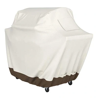 Image de Amazon Basics Housse de protection pour barbecue Taille L, Beige+brun clair