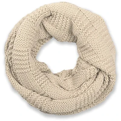Image de styleBREAKER écharpe loop tricotée avec motif patenté, mailles fines unies, d&#039;hiver, unisexe 01018152, couleur:Beige