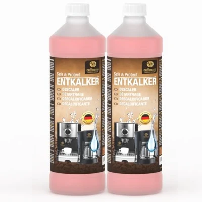 Image de 2x 750ml Détartrant pour Delonghi, Bosch, Tassimo, Krups, Philips, Dolce Gusto, Senseo, Jura, Siemens machines à café automatiques et cafetières, 12 utilisations Coffeeano détartrage
