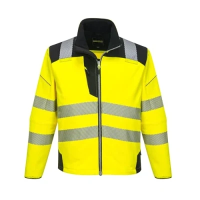 Image de Portwest Softshell Haute Visibilité PW3, Couleur: Jaune/Noir, Taille: 4XL, T402YBR4XL