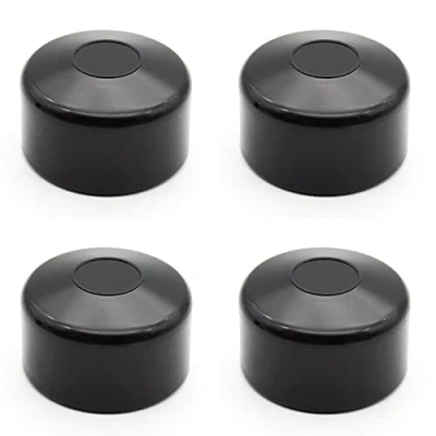 Image de Enkotrade Lot de 10 capuchons clôture, noirs, pour des dimensions extérieures 43 mm diamètre, embouts tubes en plastique qualité supérieure, pyramide ronde, poteaux clôture