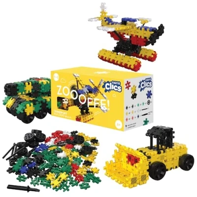 Image de Nano Clics Transport 250, Jouet de Construction pour Les Enfants à partir 8 Ans, éducatif créatif dans Un Ensemble 250 pièces, Blocs Construction, Jouets durables