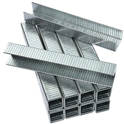 Image de AERZETIX C49664 Lot de 5000 agrafes 10.6x8.0mm type 140 pour agrafeuse manuelle accessoire d&#039;agrafage en acier trempé