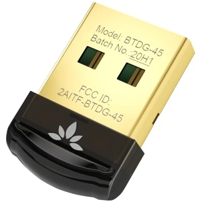Image de Avantree DG45 Bluetooth 5.0 Clé USB, Adaptateur Dongle pour PC Ordinateur Portable Bureau, Transfert sans Fil Casque Enceinte Clavier Souris Imprimantes, Windows 11/10/8.1/8