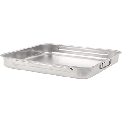 Image de steel pan Ambit M84085 Plaque de Four Anti adhésive INOX 36 x cm