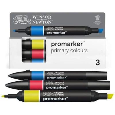 Image de Winsor &amp; Newton Promarker Set de 3 Couleurs Primaire