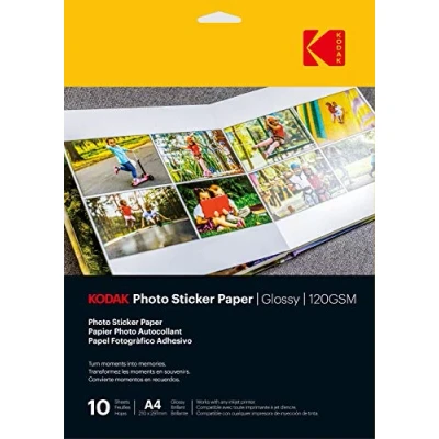 Image de KODAK Photo Sticker Paper A6 X20 Gloss 120gsm 8.5&quot;x11&quot;