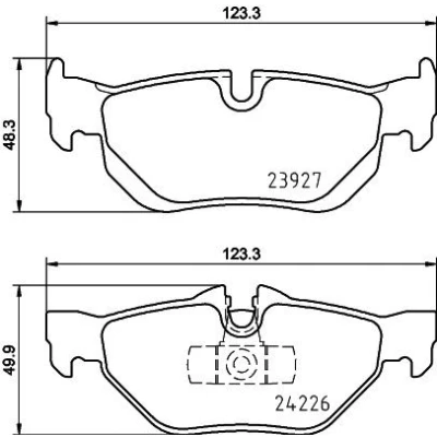 Image de HELLA 8DB 355 031 781 Jeu de plaquettes frein contact signal d&#039;usure inclus avec accessoires BMW: 3 Berline, Coupe, Touring