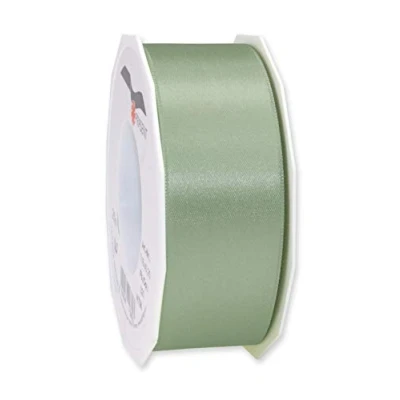 Image de C.E. Pattberg SATIN vieux vert, Rouleau de 25 m Ruban Satinée pour Emballage Cadeau, Largeur 40 mm, Accessoire Décoration et Bricolage, Décoratif Présents, en Toute Occasion