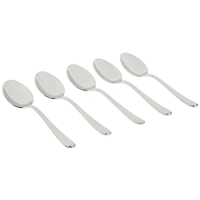 Image de Alessi Lcd01/1 Caccia Cuiller de Table en Acier Inoxydable 18/10 Brillant, Set 6 Pièces
