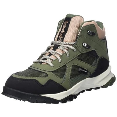 Image de Timberland Femme Lincoln Peak Lite Mid F/L WP Bottes de randonnée, Cuir Vert foncé, 42 EU Large