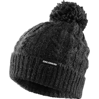 Image de Salomon IVY Beanie Unisex Bonnet, Taille: One Size, Deep black