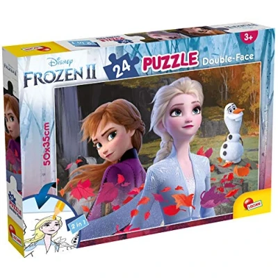 Image de Liscianigiochi Disney Frozen LA Reine des NEIGES 2 LISCIANI Recto/Verso 81295, Puzzle Double Face 24 pièces