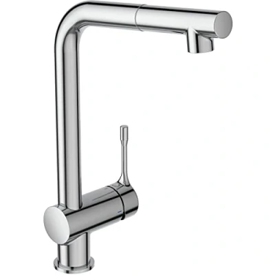 Image de Ideal Standard BC176AA Ceralook Mitigeur d&#039;évier à bec haut orientable et extractible 1 fonction Chromé