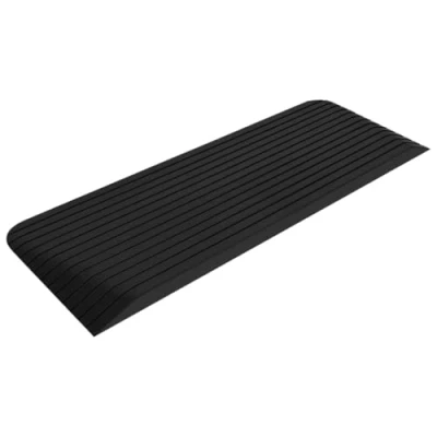 Image de vidaXL Rampe de Seuil d&#039;Accès Porte Route Trottoir Déambulateurs Fauteuils Roulants Chariots 110x41x5 cm Caoutchouc