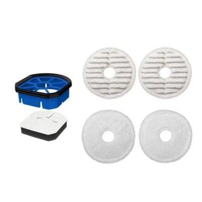 Image de BISSELL Set d&#039;Accessoires pour SpinWave + Vac Lingettes Lavables et Réutilisables avec Filtre Inclus Tampons Rugueuses, Douces Rechanges Idéal les Séries 3887