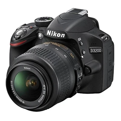 Image de Nikon D3200 Appareil photo numérique Reflex 24.7 Kit + Objectif AF S DX Nikkor VR 18 55 mm 200 Noir