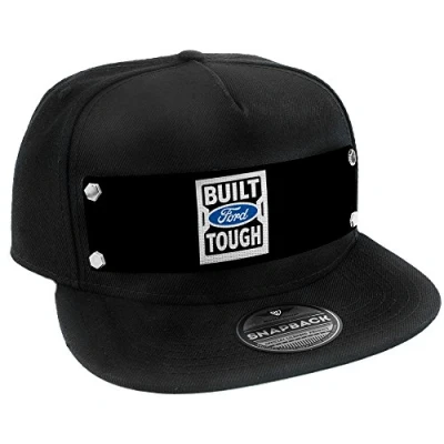 Image de Buckle Down Casquette Snapback Built Ford Tough Logo2 Noir/Blanc/Bleu Chapeau, Multicolore, Taille Unique Homme