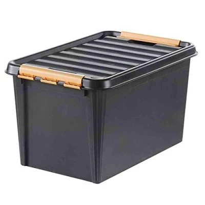 Image de SmartStore Hammarplast 3196010 Robust 45 Clipbox Boîte de Rangement à Couvercle clipé 59 x 39 5 cm l Noir