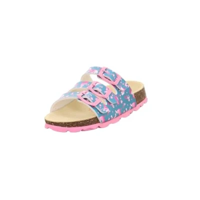 Image de Superfit Fussbettpantoffel Pantoufles Fille, Vert 7010, 41 EU