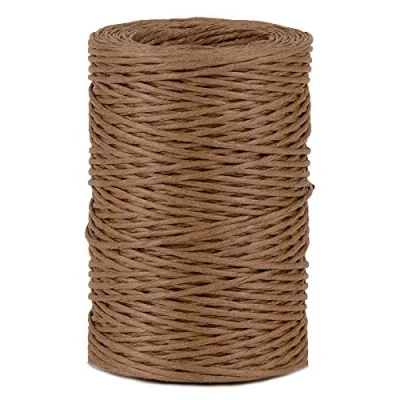 Image de La Cordeline CJN25C Roll 150G Papier+Fil DE Fer Ø1.8MM ±100M Mixte Adulte, Marron (Châtaigne), Taille Unique