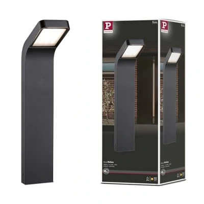 Image de Paulmann 94746 luminaire d&#039;extérieur LED borne Lumineuse Kulma Résistant à l’Eau de mer IP44 500mm 3000K 7,5W 520lm 230V Anthracite Alu Blanc Chaud, Aluminium, 7.5 W