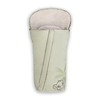 Image de hauck Chanceliere Universelle pour Poussette et Remorque Velo, Nid d&#039;Ange Bebe en Polaire Chaude, Fentes Harnais 5 Points, Lavable Machine, Simba Olive