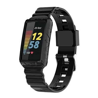 Image de INF Bracelet Compatible avec Fitbit Charge 6/4/4 SE/3/3 SE, en Silicone, Bracelets de Montre, Montre Remplacement pour Femmes et Hommes