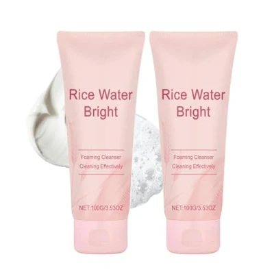 Image de Mousse Nettoyante Visage au Riz Rice Water Bright,Nettoyant Coréen,Mousse Visage, eau de riz, hydratant moussant nettoyant et éclaircissant, Korean Skin Care (2)