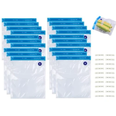 Image de Sac Compression, 10 PièCes De Rangement Filament D&#039;Impression 3D (30x34cm), Réutilisable Sacs Sous Vide Avec Pompe A Vide, Pour Imprimante Stockage, ProtèGe L&#039;Humidité