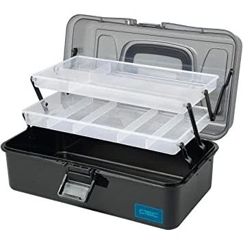 Image de C Tec Tackle Box 2 Tray Taille : Xlarge (37x22x20cm)
