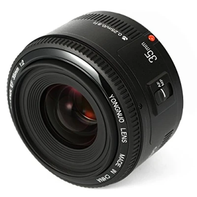 Image de Yongnuo 35mm Objektif YN35MM F2.0, objectif à focale fixe et monture EF pour Canon EOS 500D, 600D, 650D, 700D 5D Mark II III, 5DS/5DS R, 6D