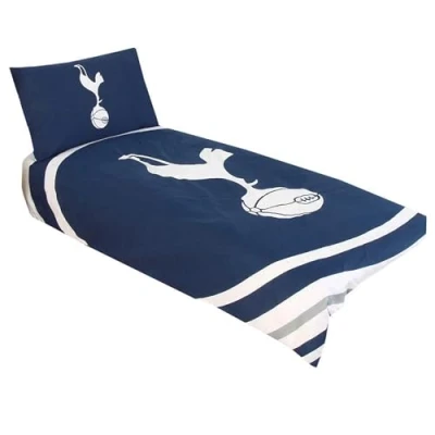 Image de Tottenham Hotspur FC Pulse Parure de lit Simple réversible avec Housse Couette et taie d&#039;oreiller