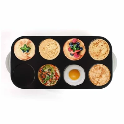 Image de Gef roy Crêpière Maxi crêpes/Pancakes Party avec revêtement Anti adhésif 8 Personnes 1500W DOC186