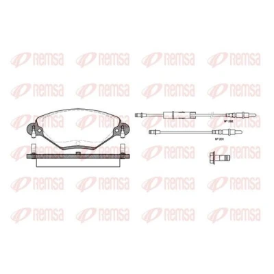 Image de REMSA 0828.04 Jeu de plaquettes frein CITROËN: C5 I 5 portes, II Break
