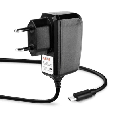 Image de subtel® Chargeur Micro USB 5V 2A / 2000mA 1.2m Compatible avec Xiaomi Mi 360 Security Camera 2K, 2K Pro/Mi Portable Electric Air Pump/Mi Smart Clock, Adaptateur Secteur, Câble Charge Rapide