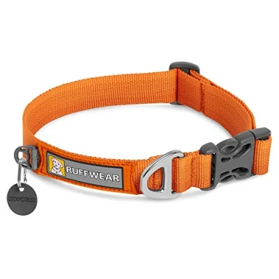 Image de RUFFWEAR Collier pour Chien Front Range, Sangle Tubelok résistante, Anneau de Fixation en Aluminium et Boucle à Ouverture latérale, élégant Durable, Campire Orange, Large, 51 66 cm