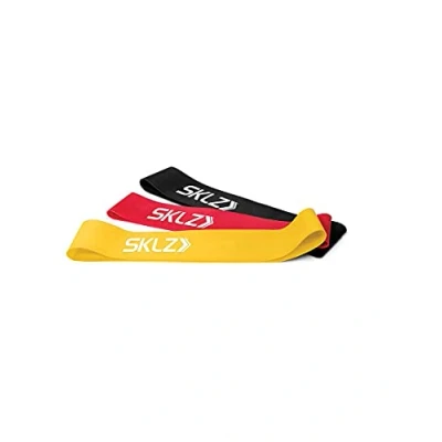 Image de SKLZ Mini Bands, Jaune Rouge Noir, Taille unique