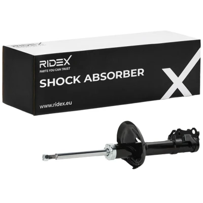 Image de RIDEX 854S18217 Amortisseur Essieu avant Pression de gaz Système bitube Jambe suspension Goujon en haut VOLKSWAGEN: Passat B3/B4 Berline