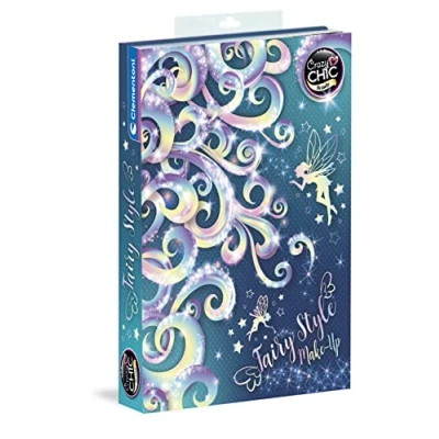 Image de Clementoni Crazy Chic Palette Fairy Style Make Up, Coffret Fille 6 Ans, Enfant, Trousse Maquillage Jouet Lavable, Loisirs Créatifs, 18696, Multicolore