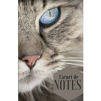 Image de Carnet de Notes: Journal format A5 120 pages lignées Cadeau original pour passionnée Chat