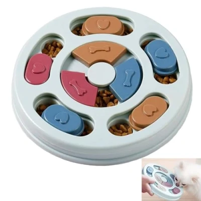 Image de TSKDKIT Jouet educatif pour Chien, Jeu Intelligence Chien Interactif, mangeoire de Bol Lente améliore Le QI